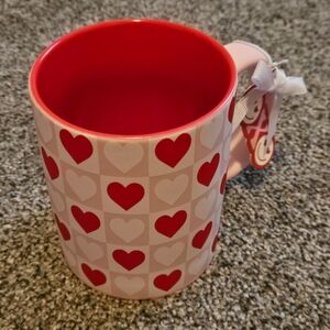 Red & White Hearts "Soft Touch" Valentines Day Mug NWT